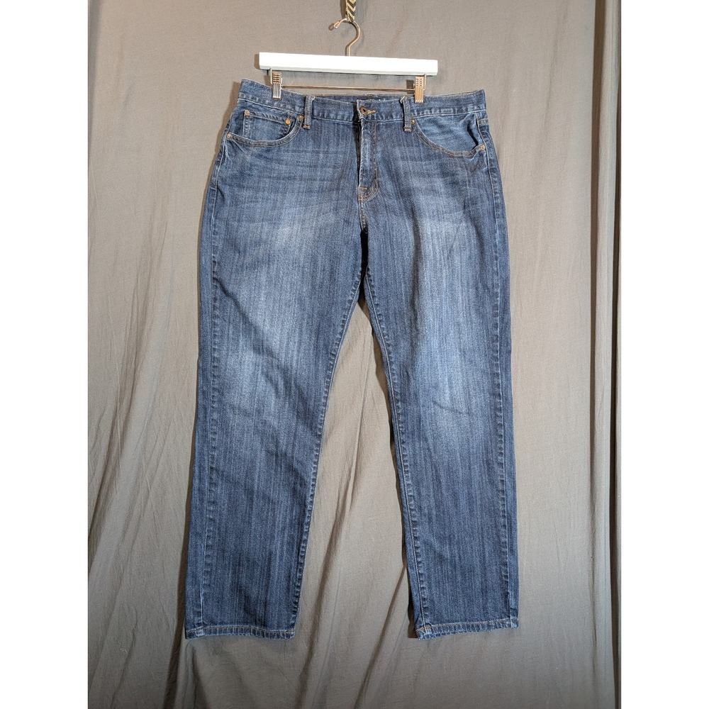 Lucky Brand Jeans Mens 38x32 221‎ Original Straight Medium Wash Blue Cotton